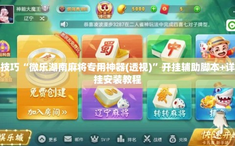 开挂技巧“微乐湖南麻将专用神器(透视)”开挂辅助脚本+详细开挂安装教程