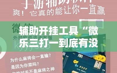 辅助开挂工具“微乐三打一到底有没有挂”开挂辅助脚本+详细开挂安装教程