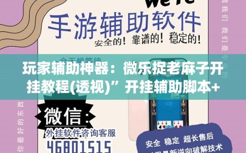 玩家辅助神器：微乐捉老麻子开挂教程(透视)”开挂辅助脚本+详细开挂安装教程