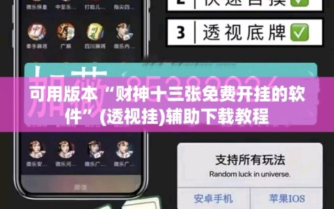 可用版本“财神十三张免费开挂的软件”(透视挂)辅助下载教程