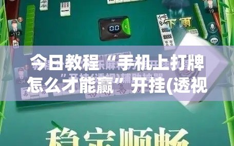 今日教程“手机上打牌怎么才能赢”开挂(透视)辅助教程