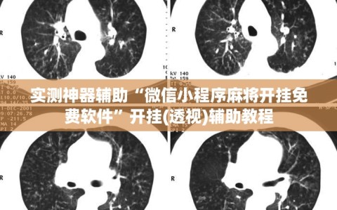 实测神器辅助“微信小程序麻将开挂免费软件”开挂(透视)辅助教程
