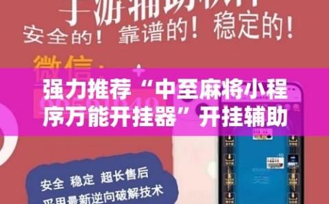 强力推荐“中至麻将小程序万能开挂器”开挂辅助脚本+详细开挂安装教程