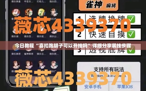 今日教程“喜扣跑胡子可以开挂吗”详细分享装挂步骤
