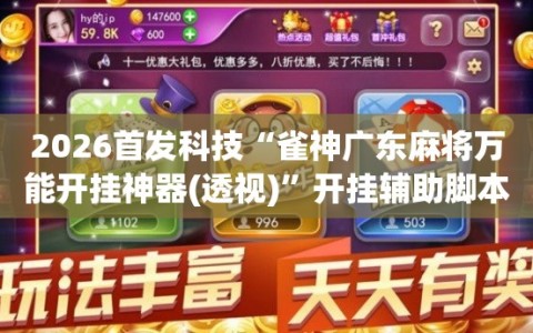 2026首发科技“雀神广东麻将万能开挂神器(透视)”开挂辅助脚本+详细开挂安装教程