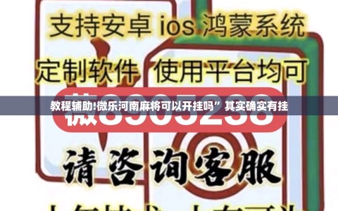 教程辅助!微乐河南麻将可以开挂吗”其实确实有挂