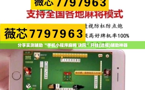 分享实测辅助“手机小程序麻将 诀窍”开挂(透视)辅助神器