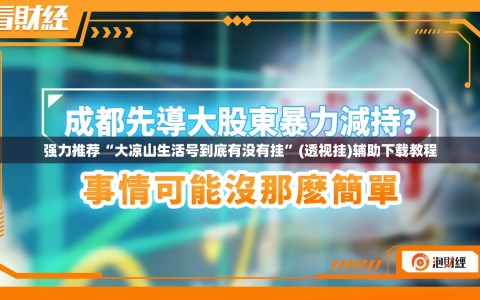 强力推荐“大凉山生活号到底有没有挂”(透视挂)辅助下载教程