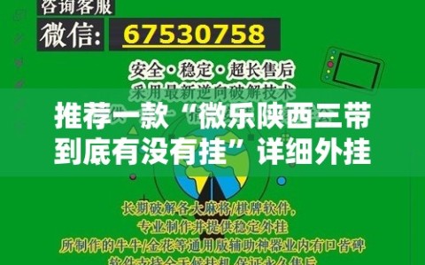 推荐一款“微乐陕西三带到底有没有挂”详细外挂透视辅助软件教程
