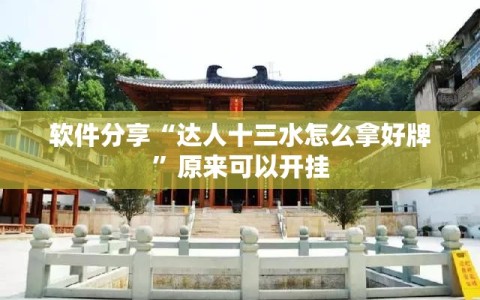 软件分享“达人十三水怎么拿好牌”原来可以开挂