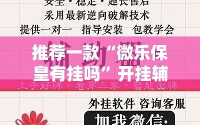 推荐一款“微乐保皇有挂吗”开挂辅助脚本+详细开挂安装教程