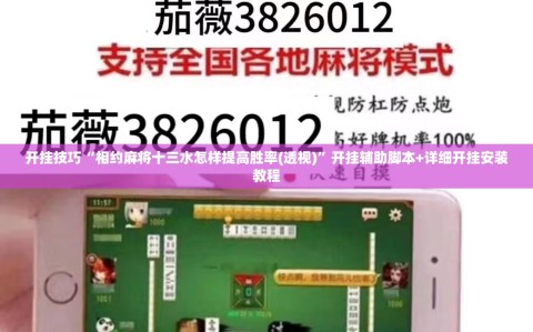 开挂技巧“相约麻将十三水怎样提高胜率(透视)”开挂辅助脚本+详细开挂安装教程