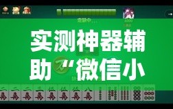 实测神器辅助“微信小程序微乐天津麻将怎么开挂”详细开挂教程
