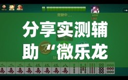 分享实测辅助“微乐龙江麻将小程序挂”开挂(透视)最新辅助详细