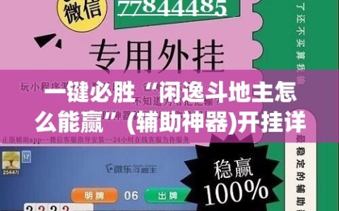一键必胜“闲逸斗地主怎么能赢”(辅助神器)开挂详细教程