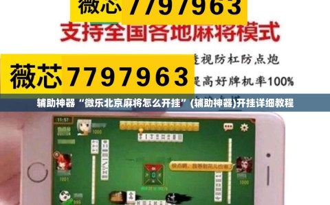 辅助神器“微乐北京麻将怎么开挂”(辅助神器)开挂详细教程