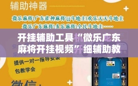 开挂辅助工具“微乐广东麻将开挂视频”细辅助教程分享