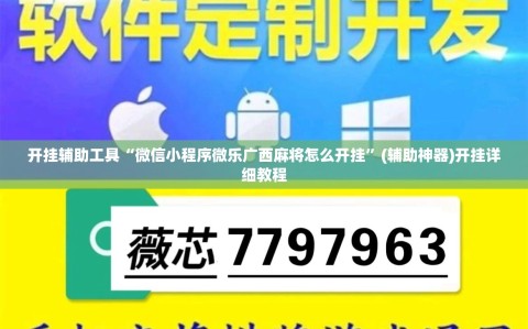 开挂辅助工具“微信小程序微乐广西麻将怎么开挂”(辅助神器)开挂详细教程