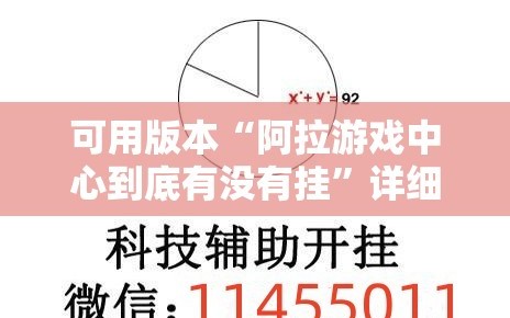 可用版本“阿拉游戏中心到底有没有挂”详细外挂透视辅助软件教程