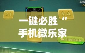一键必胜“手机微乐家乡麻将开挂辅助器通用版”开挂详细教程