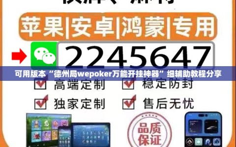 可用版本“德州局wepoker万能开挂神器”细辅助教程分享