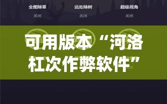 可用版本“河洛杠次作弊软件”开挂(透视)辅助神器