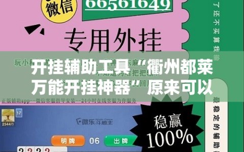 开挂辅助工具“衢州都莱万能开挂神器”原来可以开挂