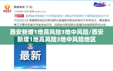 西安新增1地高风险3地中风险/西安新增1地高风险3地中风险地区