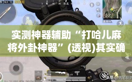 实测神器辅助“打哈儿麻将外卦神器”(透视)其实确实有挂