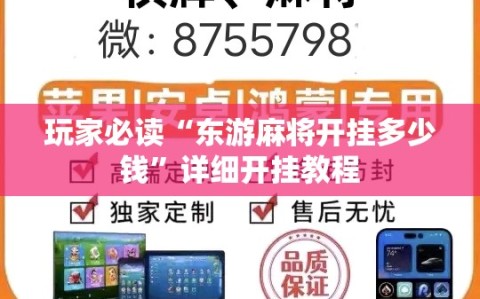 玩家必读“东游麻将开挂多少钱”详细开挂教程