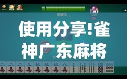 使用分享!雀神广东麻将开挂神器”开挂(透视)辅助教程