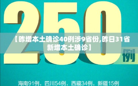 【昨增本土确诊40例涉9省份,昨日31省新增本土确诊】
