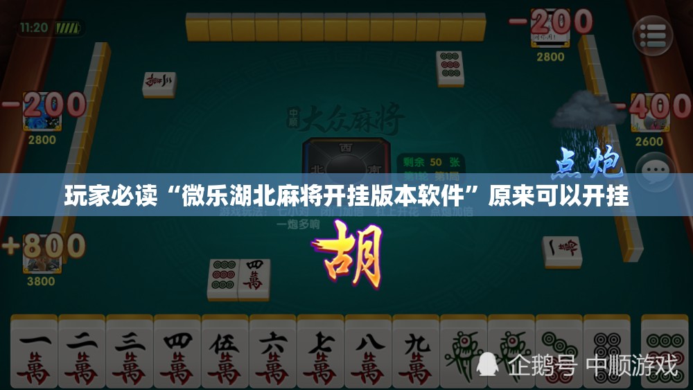 玩家必读“微乐湖北麻将开挂版本软件	”原来可以开挂