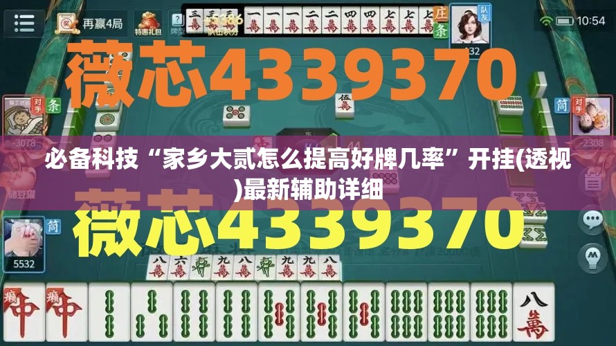 必备科技“家乡大贰怎么提高好牌几率”开挂(透视)最新辅助详细