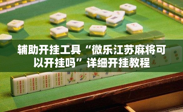 辅助开挂工具“微乐江苏麻将可以开挂吗	”详细开挂教程