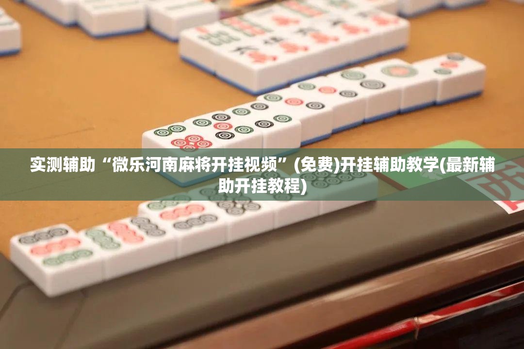 实测辅助“微乐河南麻将开挂视频”(免费)开挂辅助教学(最新辅助开挂教程)