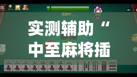 实测辅助“中至麻将插件购买”开挂(透视)最新辅助详细