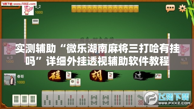 实测辅助“微乐湖南麻将三打哈有挂吗”详细外挂透视辅助软件教程