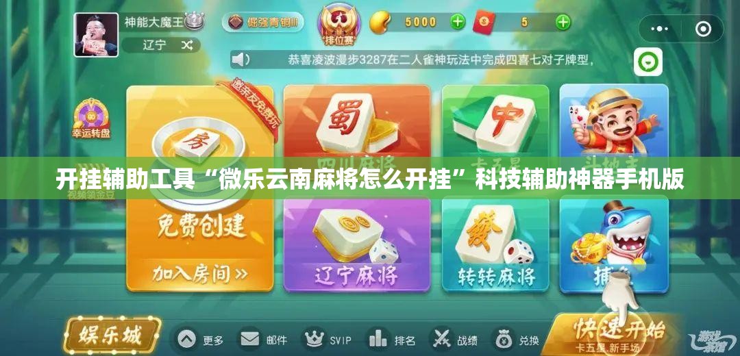 开挂辅助工具“微乐云南麻将怎么开挂”科技辅助神器手机版