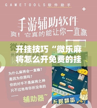 开挂技巧“微乐麻将怎么开免费的挂教程”开挂详细教程
