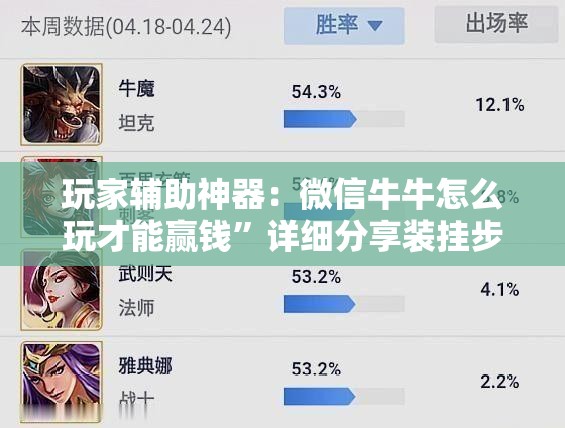 玩家辅助神器：微信牛牛怎么玩才能赢钱”详细分享装挂步骤