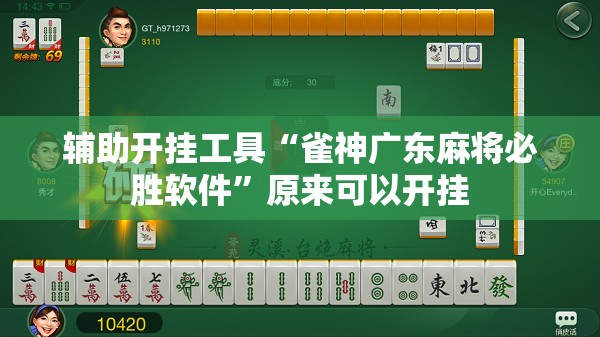 辅助开挂工具“雀神广东麻将必胜软件”原来可以开挂