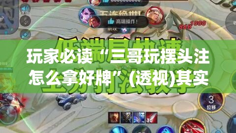 玩家必读“三哥玩摆头注怎么拿好牌”(透视)其实确实有挂