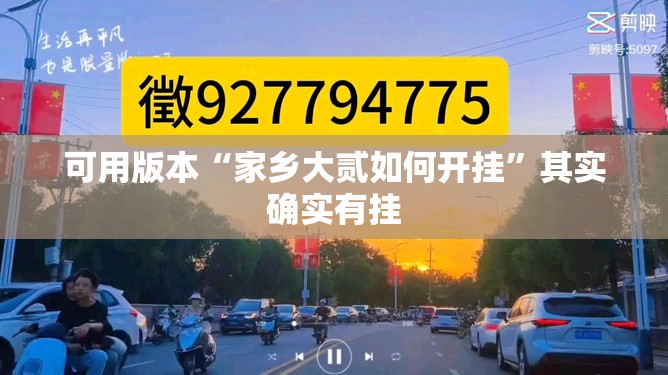 可用版本“家乡大贰如何开挂”其实确实有挂