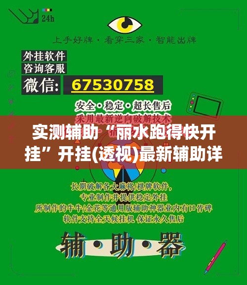 实测辅助“丽水跑得快开挂”开挂(透视)最新辅助详细