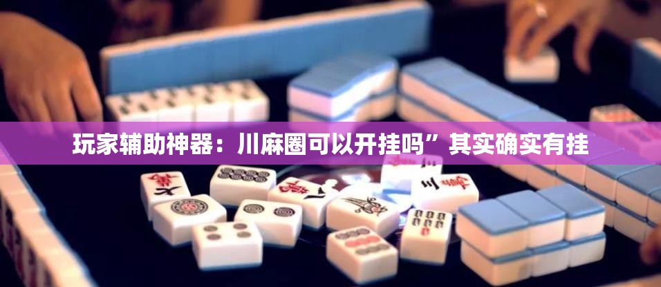 玩家辅助神器：川麻圈可以开挂吗”其实确实有挂
