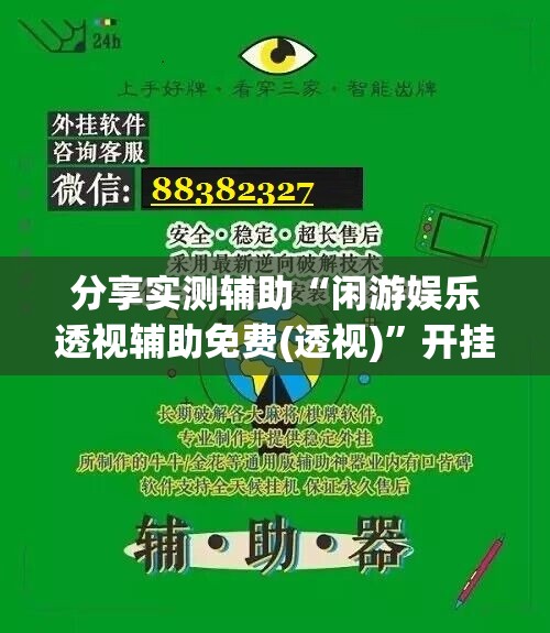 分享实测辅助“闲游娱乐透视辅助免费(透视)”开挂辅助脚本+详细开挂安装教程