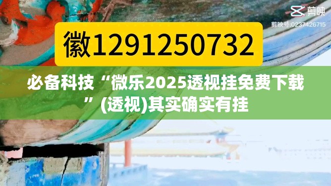 必备科技“微乐2025透视挂免费下载”(透视)其实确实有挂