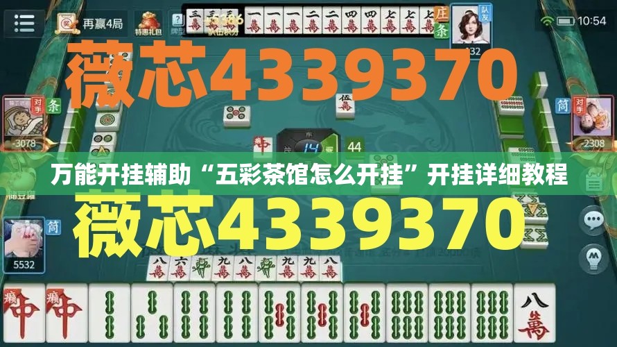 万能开挂辅助“五彩茶馆怎么开挂”开挂详细教程