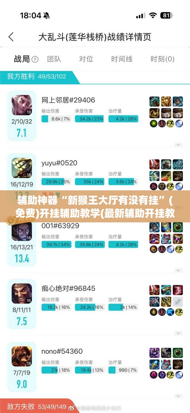 辅助神器“新猴王大厅有没有挂”(免费)开挂辅助教学(最新辅助开挂教程)